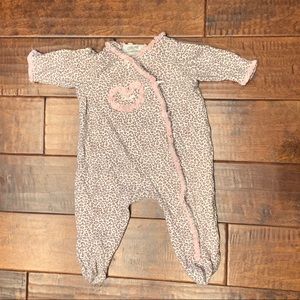 6mo Footed Infant Girl Onesie
